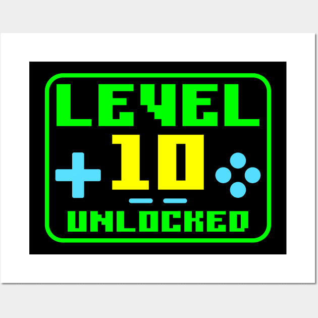 Level 10 Unlocked Wall Art by colorsplash